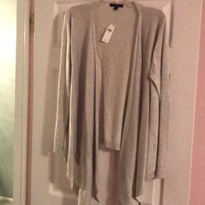 Never worn silver cardigan